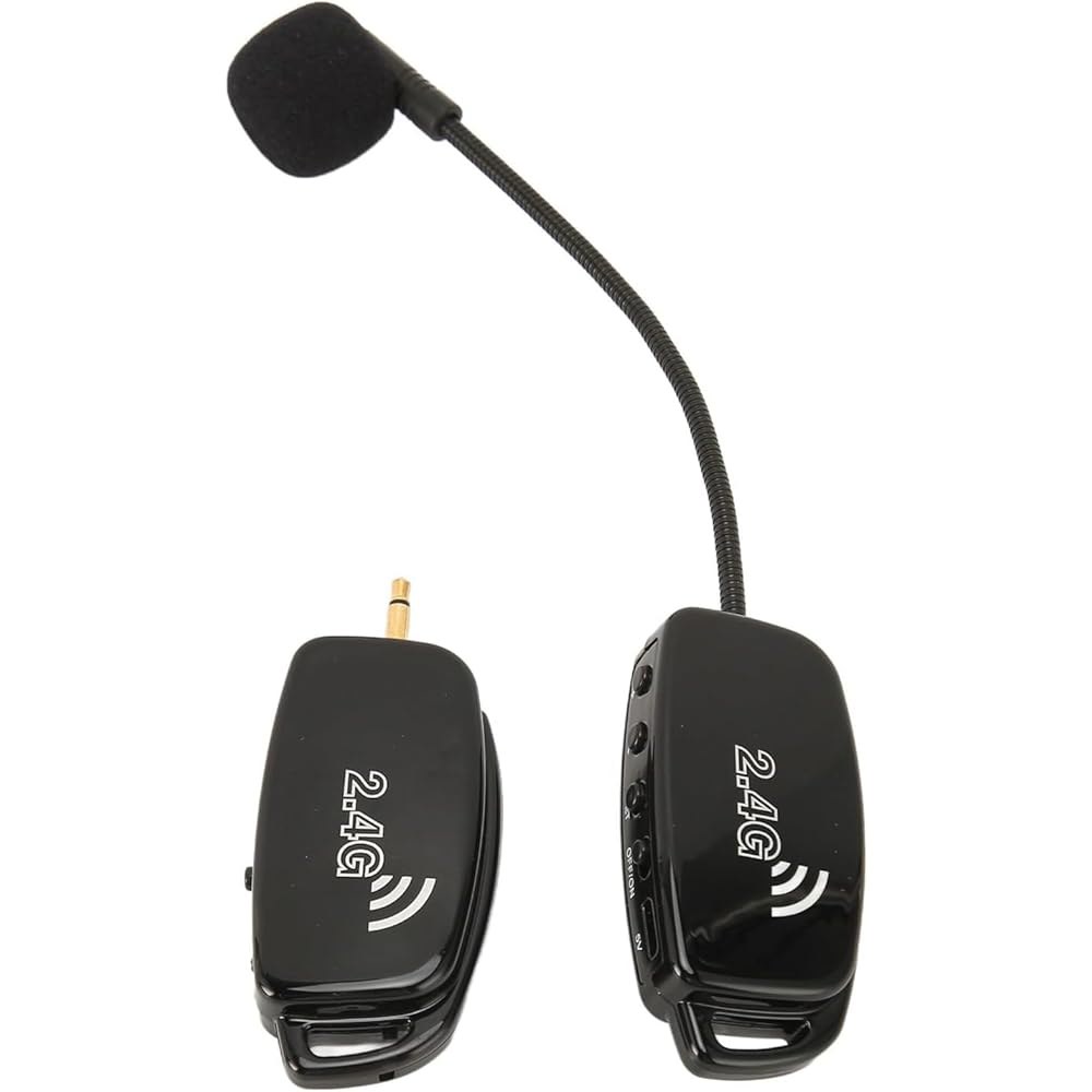 무선 악기 마이크, 2.4G 에르후 마이크 픽업 소음 감소 방해 방지 바이올린 어쿠스틱 기타용 - 상품 이미지