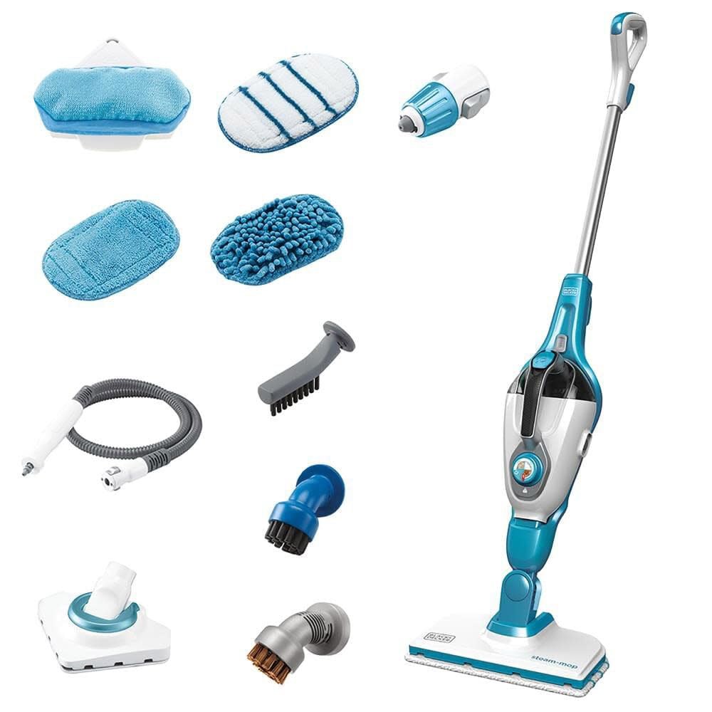블랙+데커 7in1 스팀 스티머 (HSMC1361SGP) 스팀글러브 걸레와 휴대용 5-in-1 Steam Mop - 상품 이미지