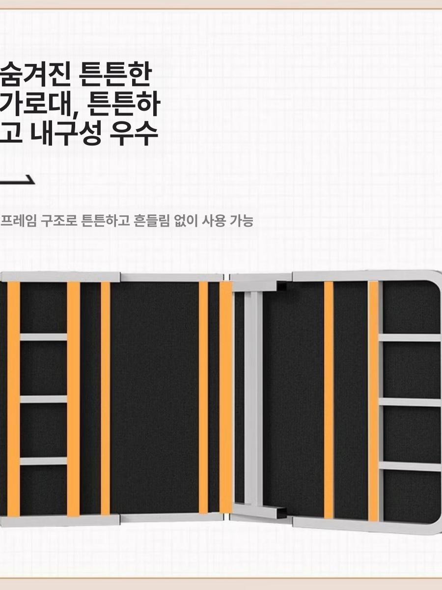 접이식 침대 1인용 싱글 자취방 원룸 소파 침실 가구 공간활용 튼튼한 프레임 낮춤형 - 상세 이미지 3