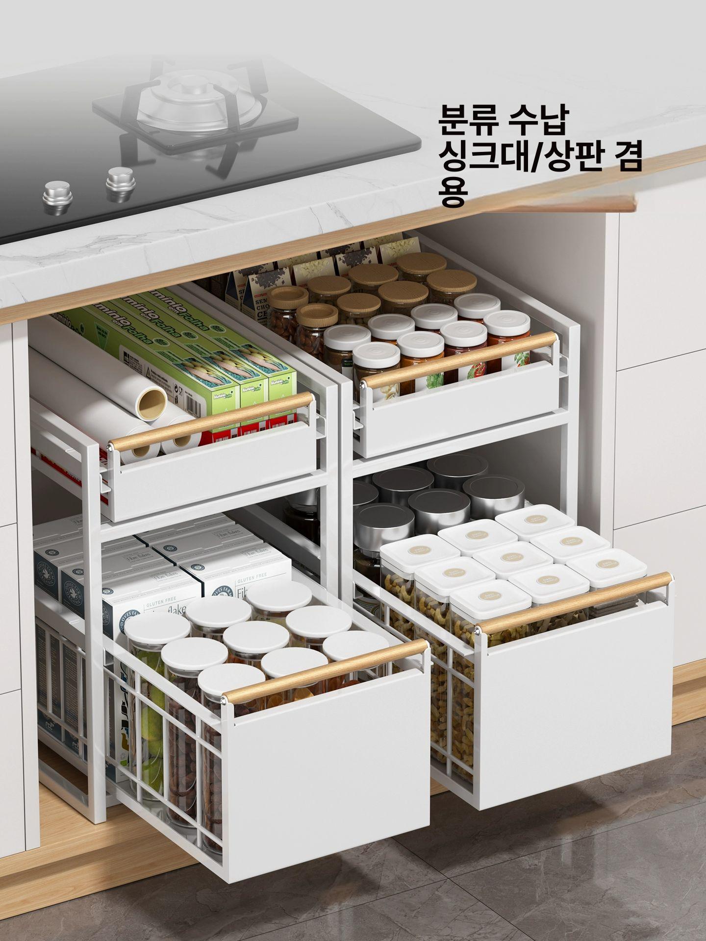 다용도 약정리수납장 정리함 슬라이딩철제수납함 보관함 서랍형 캐비닛 슬라이드 - 상세 이미지 3