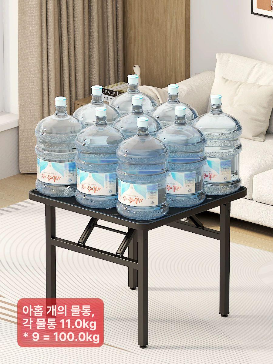 접이식 1인식탁 가벼운 자취방 확장형식탁 원룸 간이 야외 공간활용 탁자 사각 무늬 - 상세 이미지 3