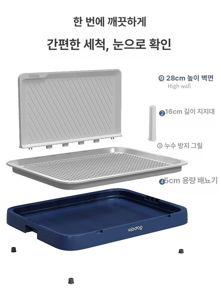 강아지 배변판 마킹 화장실 소변패드 애완견 배뇨 방지 가림막 매트 - 상세 이미지 5