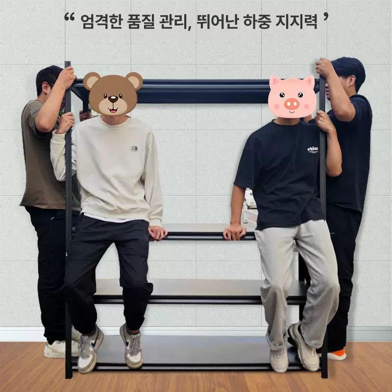 산업용 앵글선반 화이트 수납 물류 베란다 랙 창고렉 조립식앵글 적재대 공장용 높이 - 상세 이미지 5