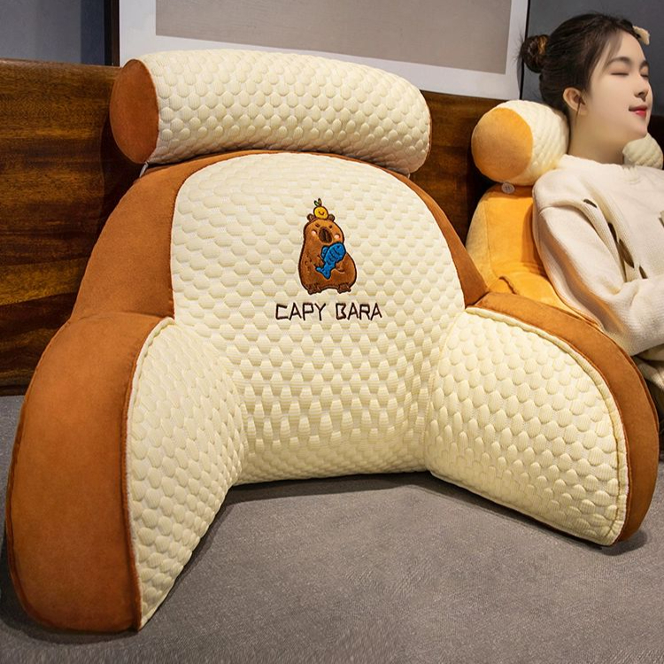 다기능 등쿠션 대형 허리 허리받침대 베개 등받이 의자 사무실 다기능허리등쿠션 대왕 쇼파 - 상품 이미지