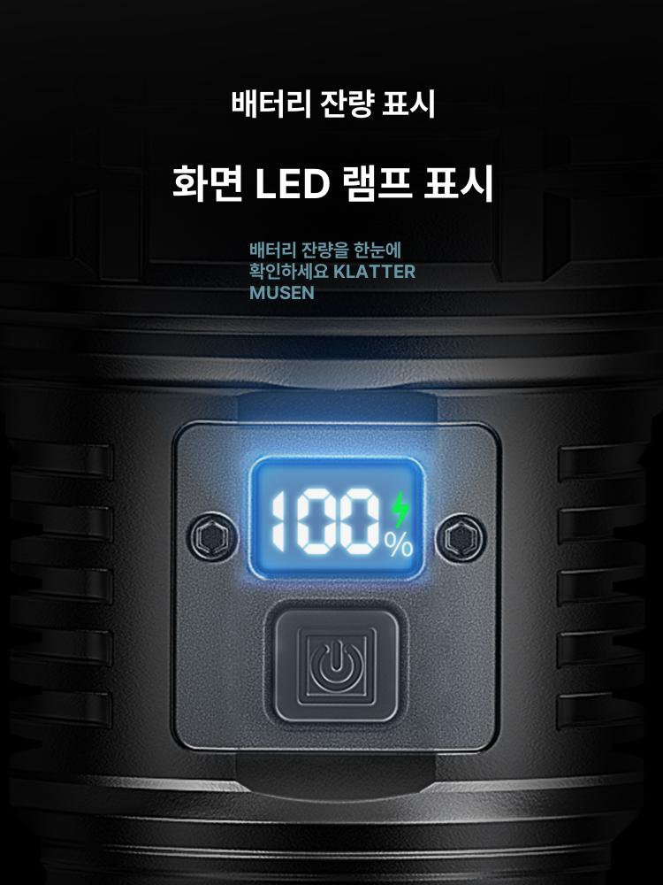 대포 랜턴 조명 작업등 헬멧 달다 캠핑 듀얼광원대포 헤드램프 무선 서치 머리 제설 - 상세 이미지 4
