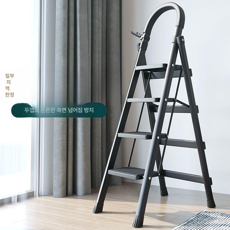 4단 계단식사다리 접이식사다리 스텝 광폭 주방 접이식발판 단사다리 간이 안전 실내 - 상세 이미지 3