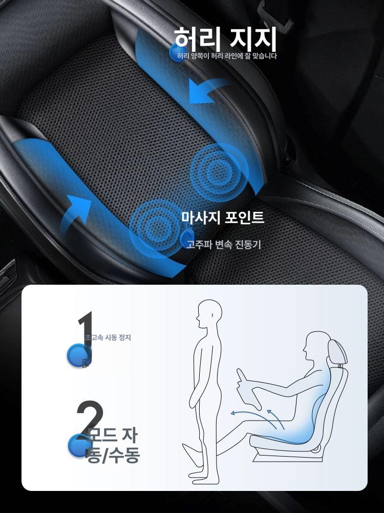 지게차 크레인 통풍시트 냉각 차량용 방석 중장비 굴삭기 등받이 선풍기 - 상세 이미지 4
