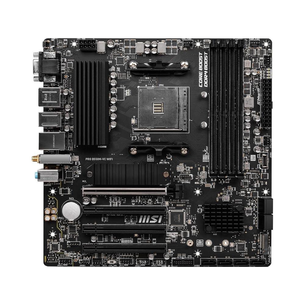 MSI PRO B550M-VC WiFi Pro 시리즈 마더보드(AMD Ryzen 5000 시리즈, AM4, DDR4, PCIe 4.0, SATA 6Gb /s, M.2, USB 3. - 상세 이미지 3