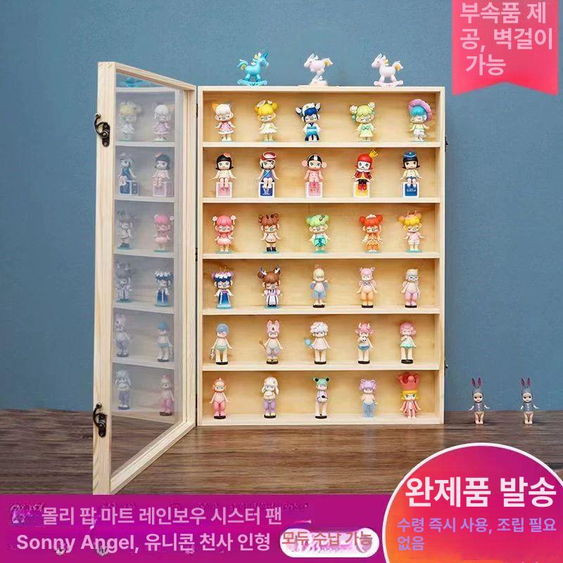 장식장 피규어보관함 벽걸이 캐릭터 인형 진열 디스플레이 선반 미닫이문 수납 - 상세 이미지 3