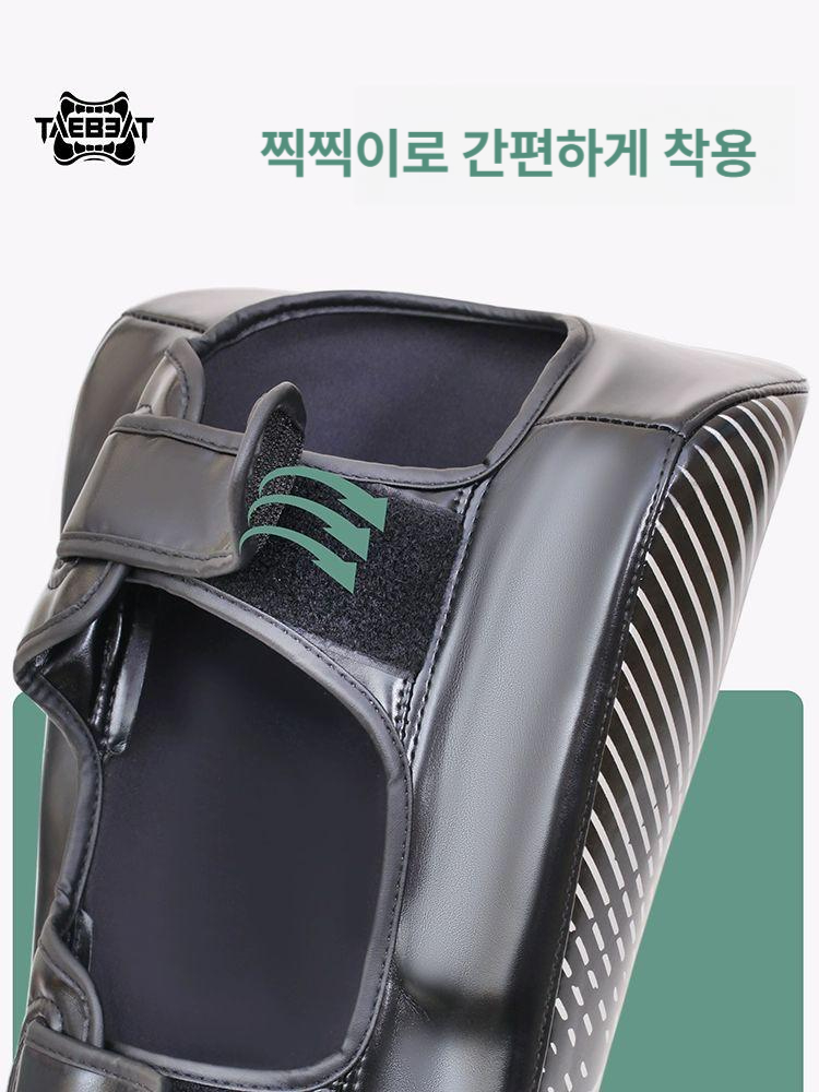 카프킥 미트 두꺼운 복싱 패드 연습 무에타이 훈련 카프킥미트 권투 로우킥 종아리 - 상세 이미지 4