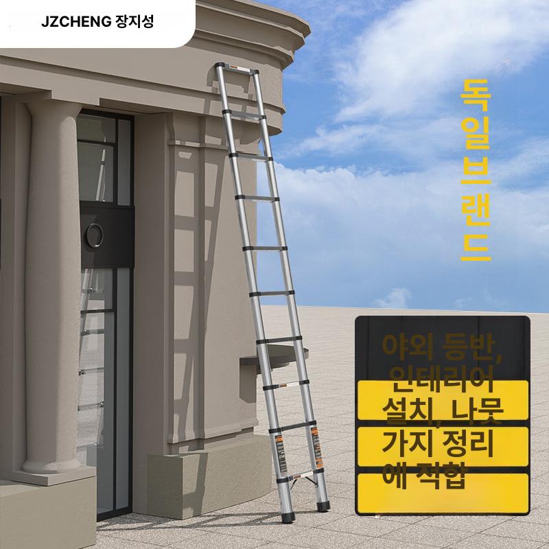 접이식 사다리 알미늄 발판 안전 작업대 산업용 광폭 다락방 이중 창고용 스텝 건설 - 상세 이미지 4