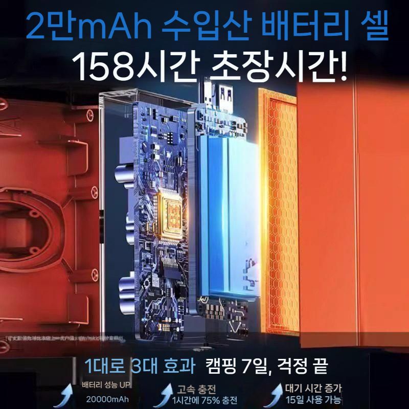 충전 무선 휴대용선풍기 클립팬 목걸이 벨트 탁상용 손 슬림 목 캠핑 손풍기 미니 허리 - 상세 이미지 3