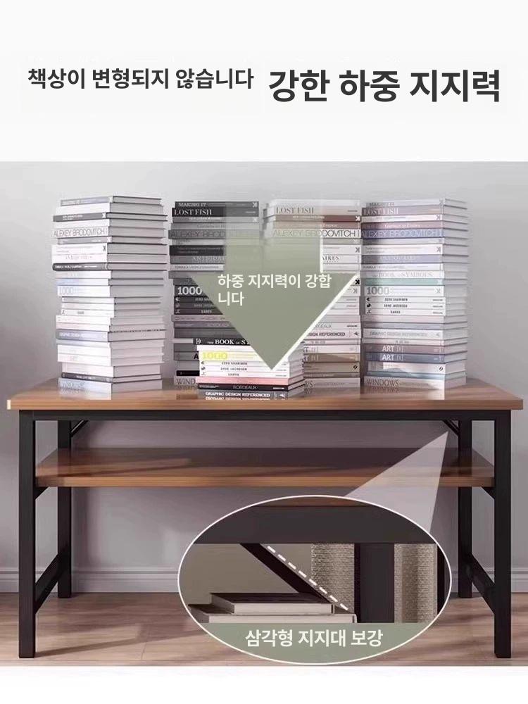 좁은 공간용 좁은 테이블 철재 선반 베란다 거실 창가 원목 탁자 카페 소품 - 상세 이미지 3