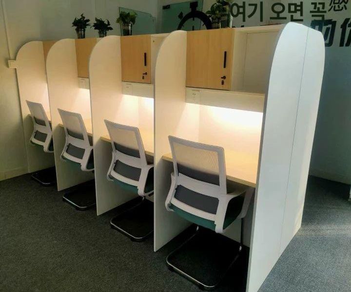 스터디 책상 집중 학원 테이블 학습 스터디카페 카페 공부책상 공부법 도서관 독서실책상 - 상세 이미지 2