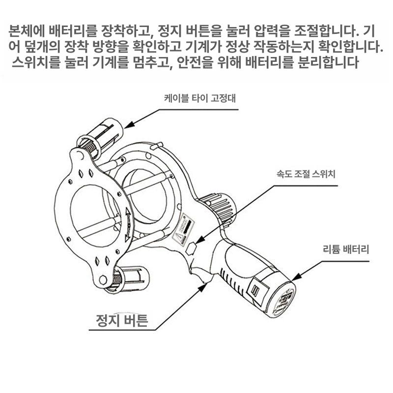 배관 권선기 에어컨 권취기 머신 결속기 포장기 바인딩 랩핑기 밴딩 테이프감는기계 - 상세 이미지 4