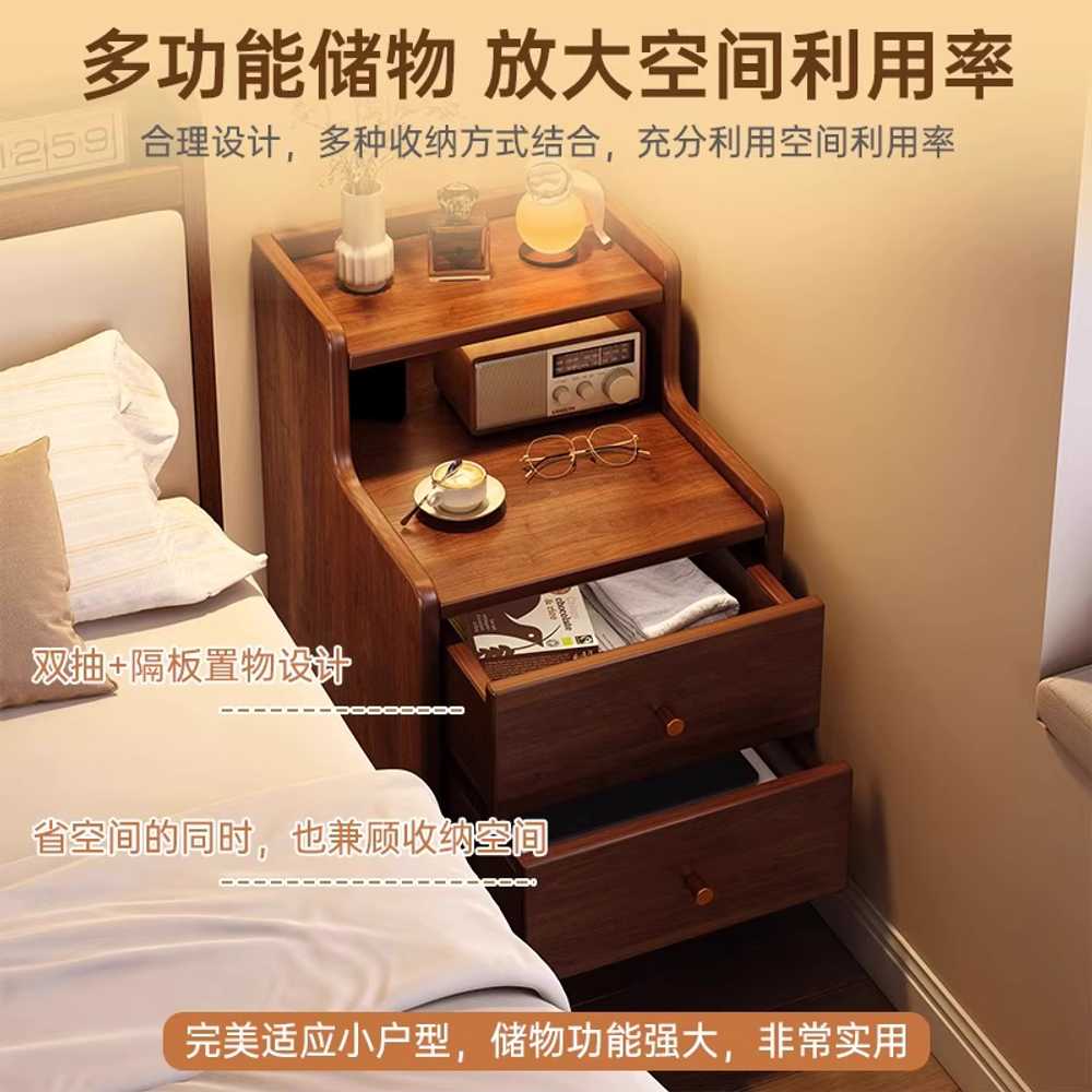 탁상 미니슬림 폭30cm 옆 원룸 소파 원목 호텔 다용도 배란다 베란다 침대미니협탁 - 상세 이미지 4