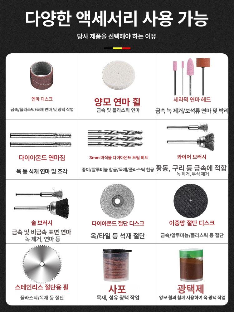 소형 연마기 속도 벨트 탁상용연삭기 샌딩기 가정용 샌더 조절 디스크 전동공구 - 상세 이미지 5