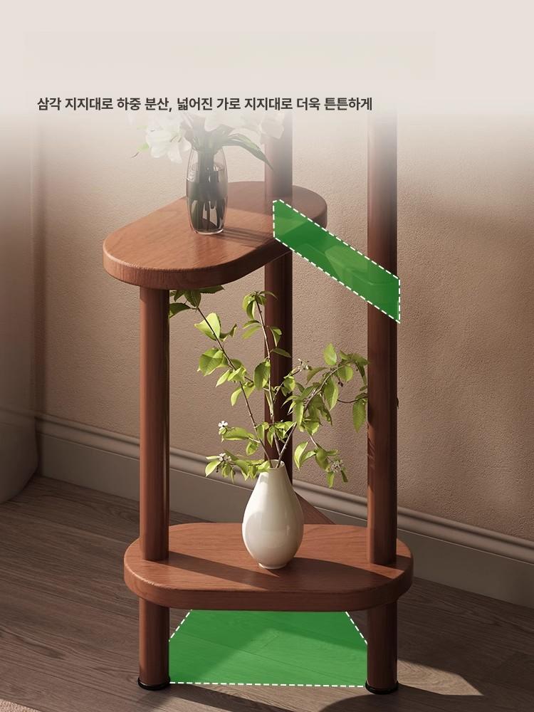 원목 화분 선반 야외 엔틱 정리대 다이 화분선반 화분받침대 지지대 - 상세 이미지 3