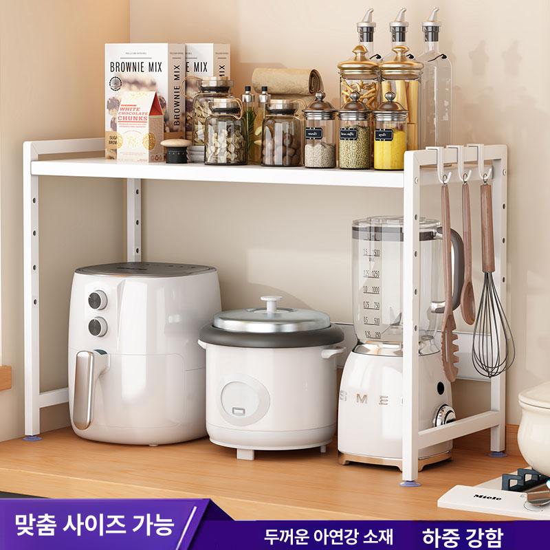 주방 렌지대수납장 에어프라이어 오븐 히트 선반 광파 전자 광파오븐 밥솥장 수납장 전기 - 상세 이미지 3