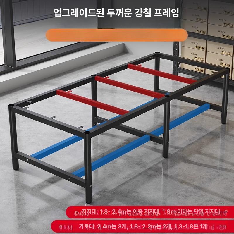 스텐작업테이블 작업대 철제 공장 생산 작업다이 산업용 물류 이동식 검사대 작업 철제작업대 - 상세 이미지 5
