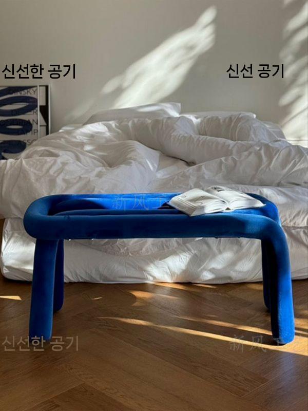 특이한 카페의자 플라스틱 벨벳 디자인 철제 가죽 체어 까페 인테리어 물방울 페브릭 - 상세 이미지 2