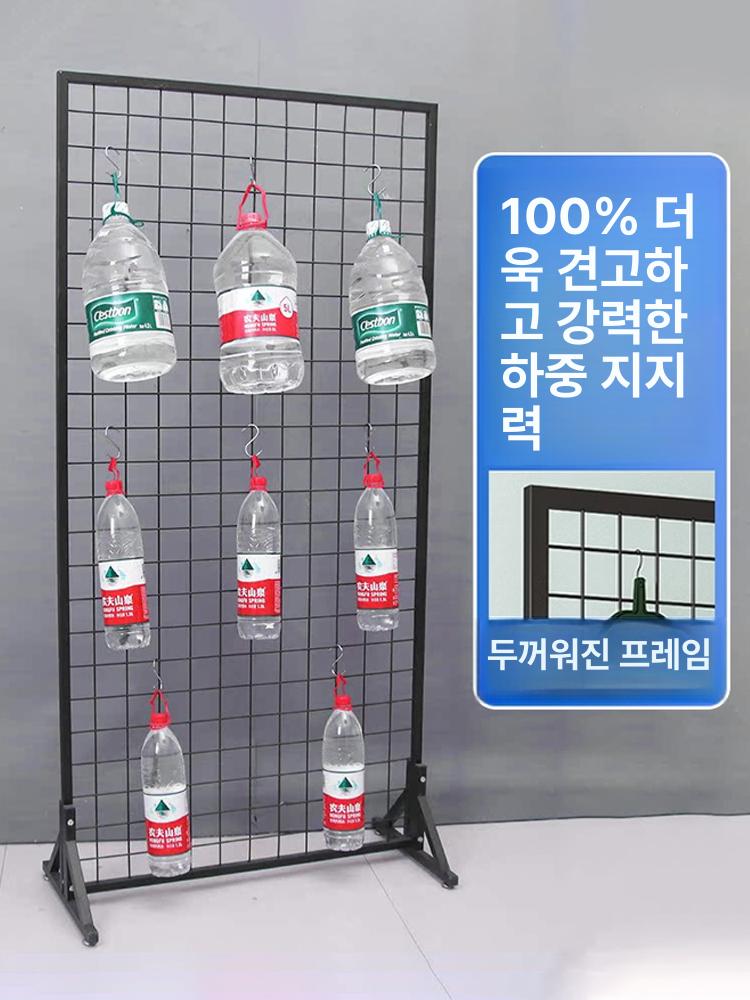 메쉬망 진열대 이동식 전시 휀스망 펜스 미술 스탠드 디스플레이 매장 걸이대 랙 매대 - 상세 이미지 4