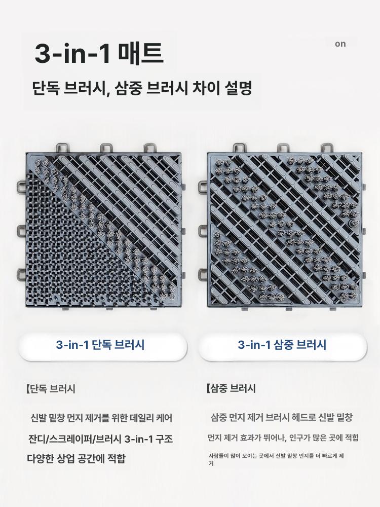 고분자 야외 로비매트 미끄럼방지 먼지 업소용 빌딩 입구매트 깔판 상업용 카펫 - 상세 이미지 2