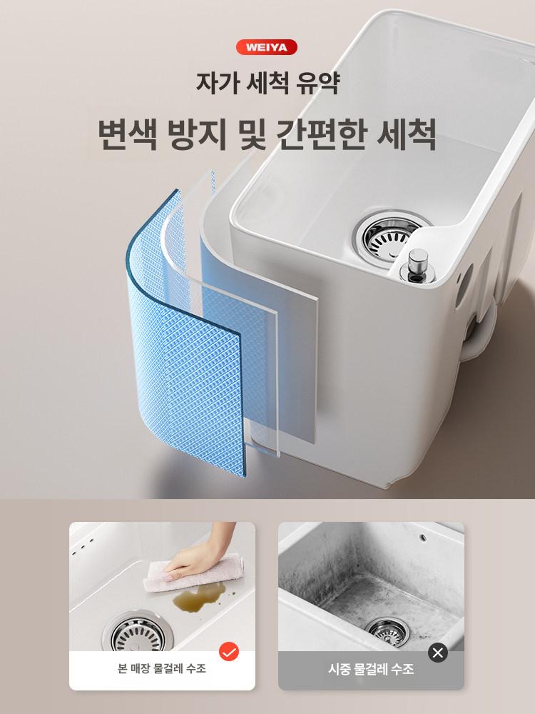 세정대 걸레세척대 소형 학교 업소용 청소 화장실 밀대 공장 사무실 조리대 병원 식당 - 상세 이미지 2