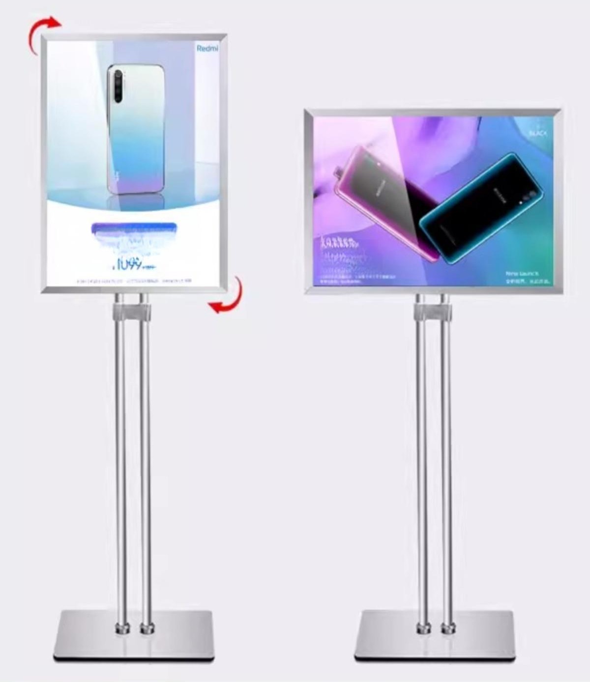 자석 게시판 거치대 안내 코르크보드 스탠딩 게시물 베너 다보 사무실 스탠드 - 상품 이미지