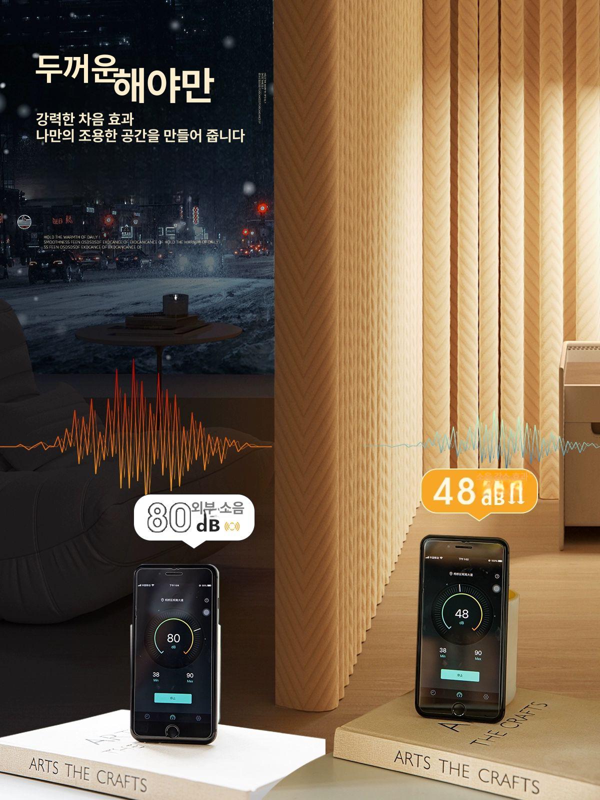 방풍 방한커튼 단열 안방 창문 암막커튼 아일렛 겨울 폭이음선없는 커텐 차르르커튼 커튼 - 상세 이미지 5