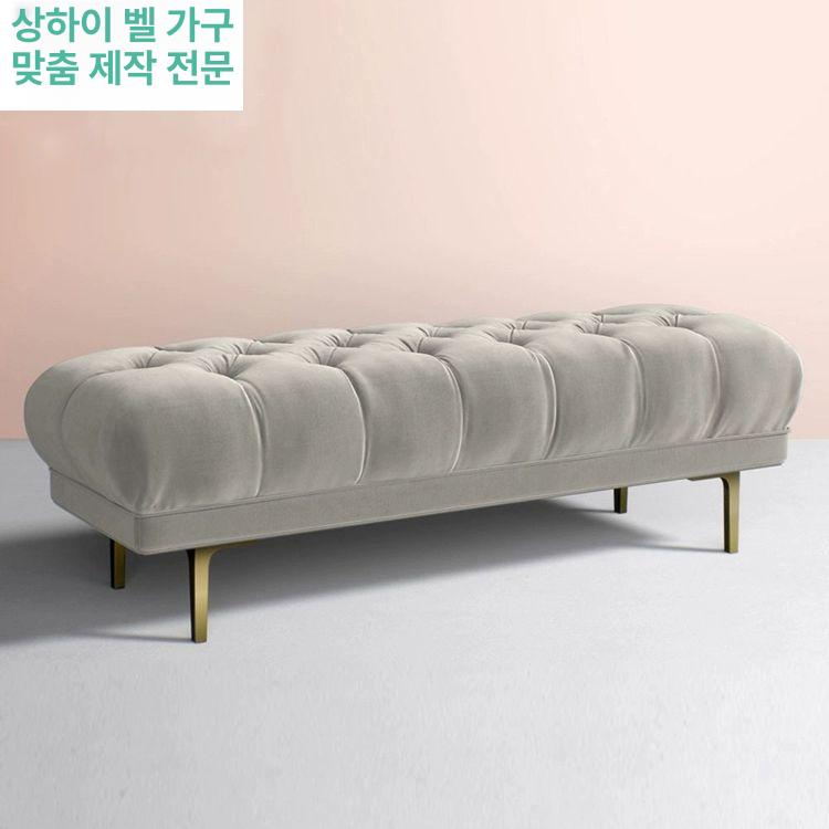 대기실 벤치 벨벳 로비 인테리어 사무실 벤치의자 긴의자 의자 휴게실 현관 좌석 등받이없는 - 상세 이미지 3