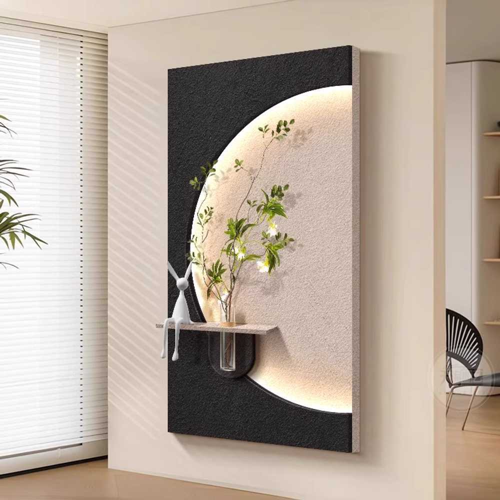 (40x70cm) led 식물 이태리토분 그린 거실 벽 소품 감성화분액자조명 무드등 인테리어 - 상세 이미지 2