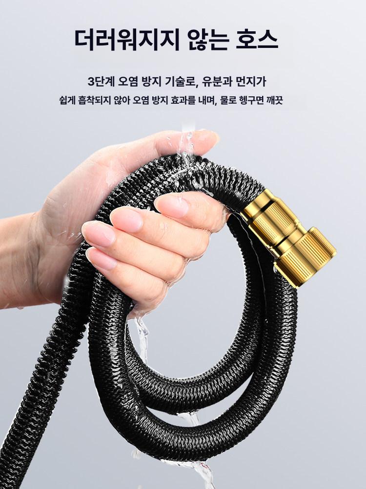 물호스 농업용호스 강력한 양수기 배수 고압 비닐호스 텃밭 관수자재 원예 급수 노즐 - 상세 이미지 4