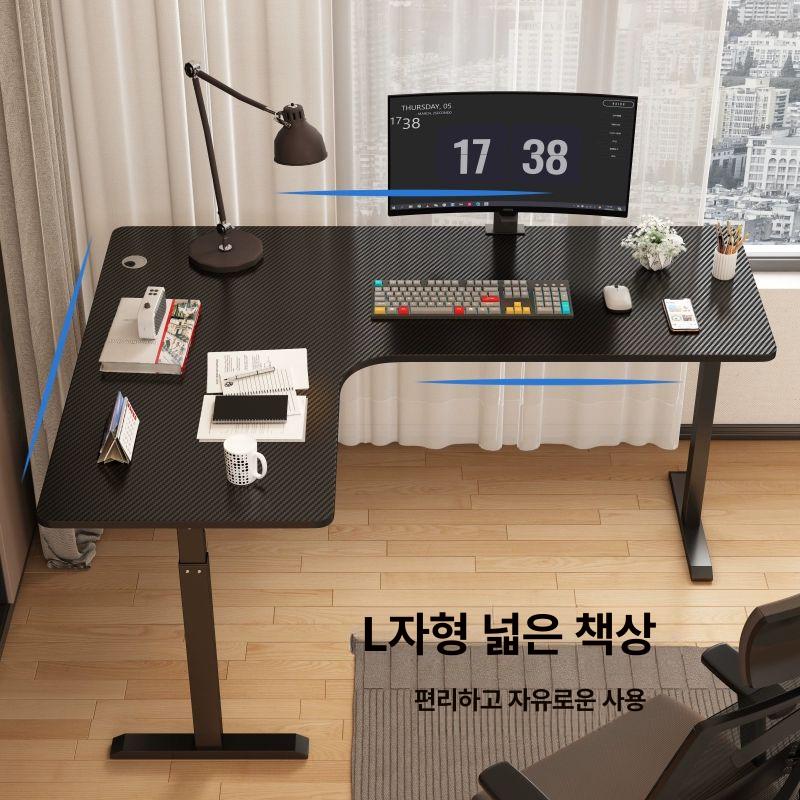 게이밍 높낮이조절책상 컴퓨터 사무용 모션데스크 리프트 듀얼 사무실 가구 입식 - 상세 이미지 4