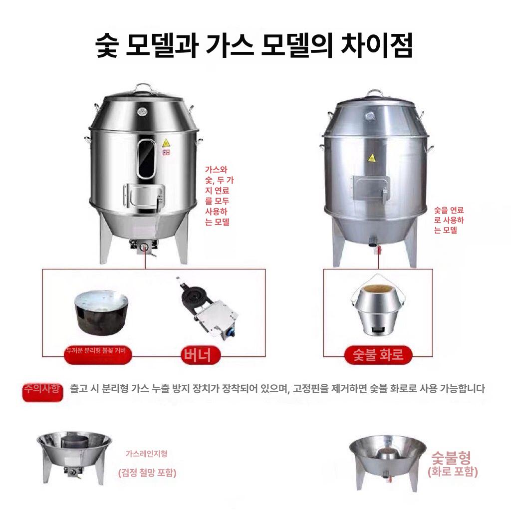 캠핑장 테라스 훈제 바비큐 드럼통 화덕 화로대 캠핑용품 바베큐그릴 - 상세 이미지 4