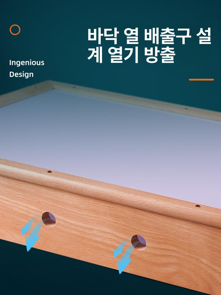 양면칠판 자석보드 유치원 게시판 스탠드형 원목 이동식 미니 블랙화이트 - 상세 이미지 5
