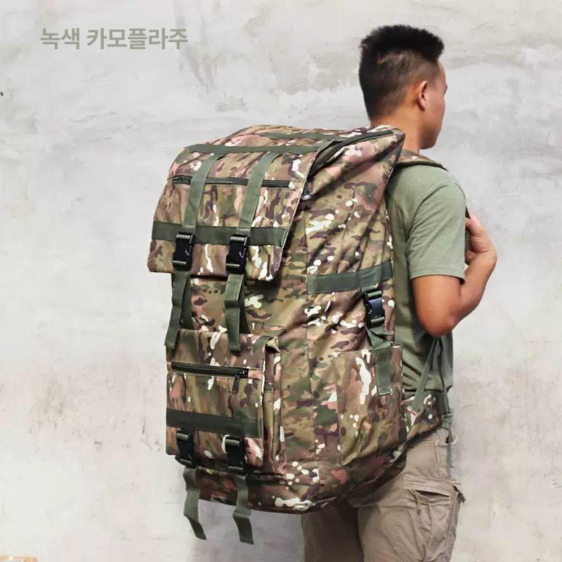 대용량 대형배낭 나물 등산가방 트레킹 캠핑 등산백팩 약초배낭 채취 장거리 여행용 - 상세 이미지 4