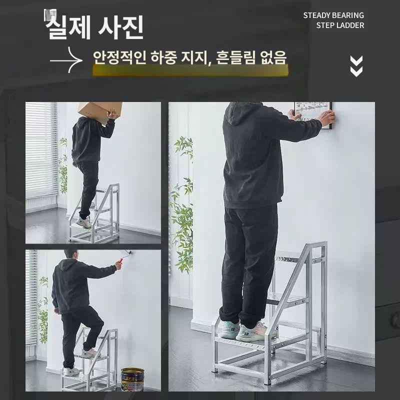 간이 철계단 휴대용 다용도 작업발판 사이즈 안전 사다리 작업대 이동식발판 스텝스툴 - 상세 이미지 5