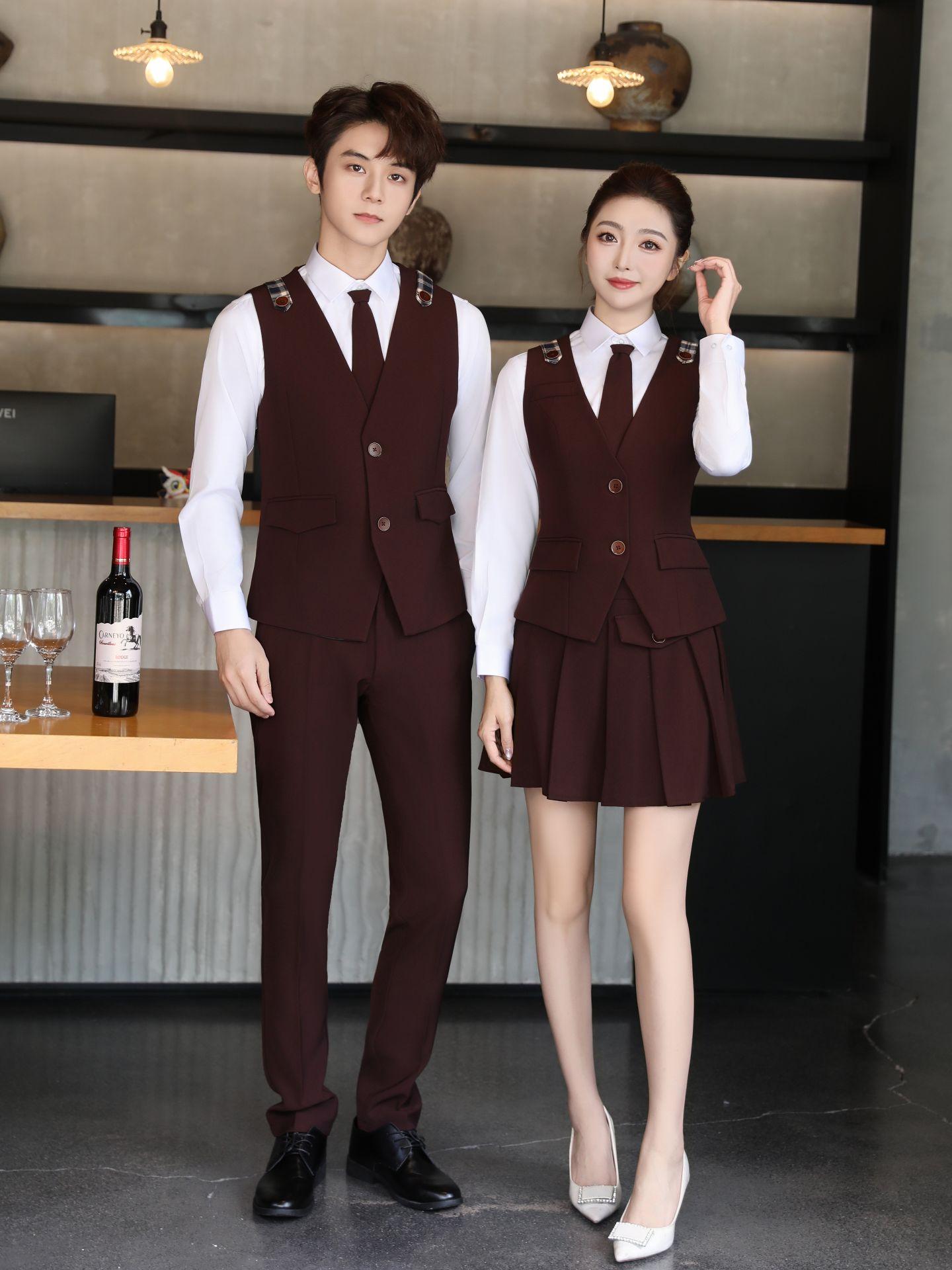 탐정 의상 코스프레 유니폼 조끼 복장 할로윈 카페 사육사 모자 패션 넥타이 정글 옷 여름 - 상세 이미지 2