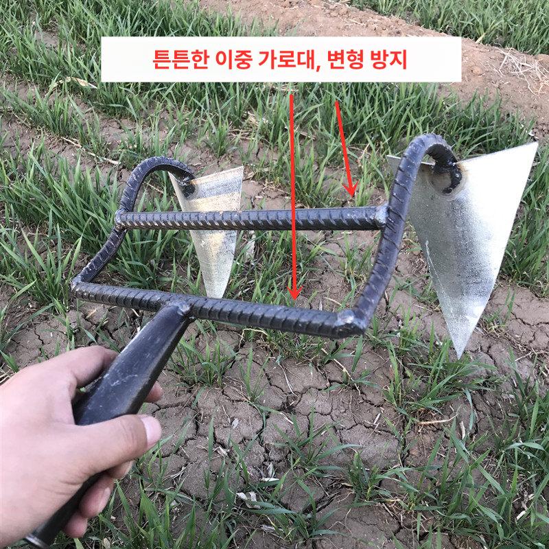 감자 고구마 수확용 쇠스랑 삼지창 강철 경작 도구 텃밭 정원 농업용 대형 - 상세 이미지 3