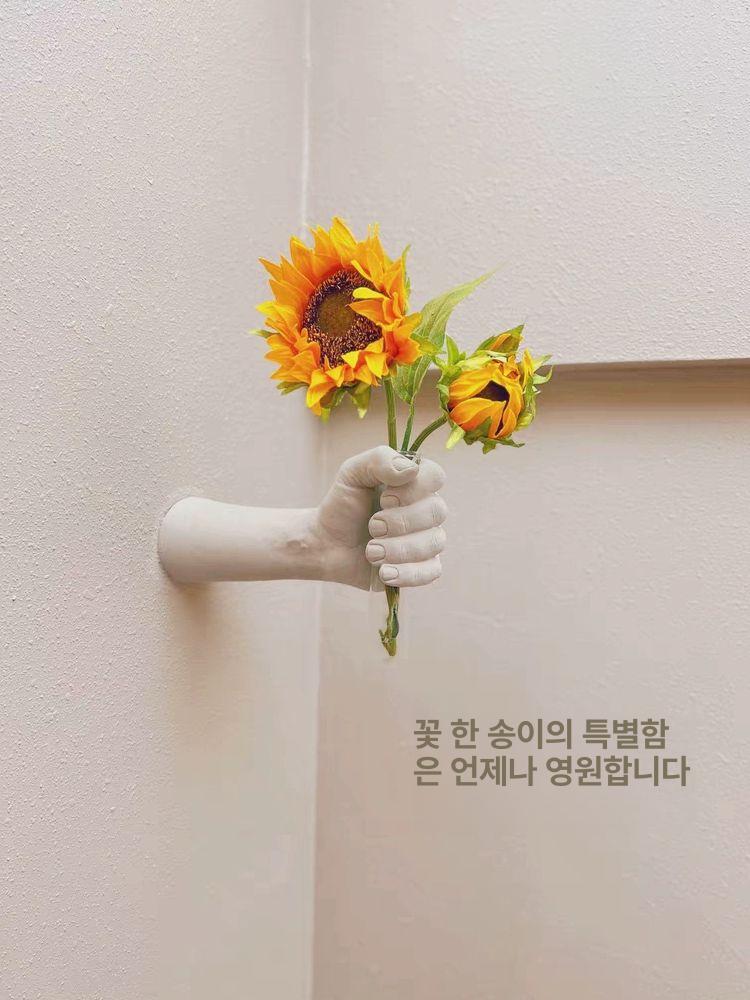 유리화병 벽걸이화병 인테리어 거실 장식용 오브제 식물 북유럽 엔틱 빈티지 유리병 - 상세 이미지 2