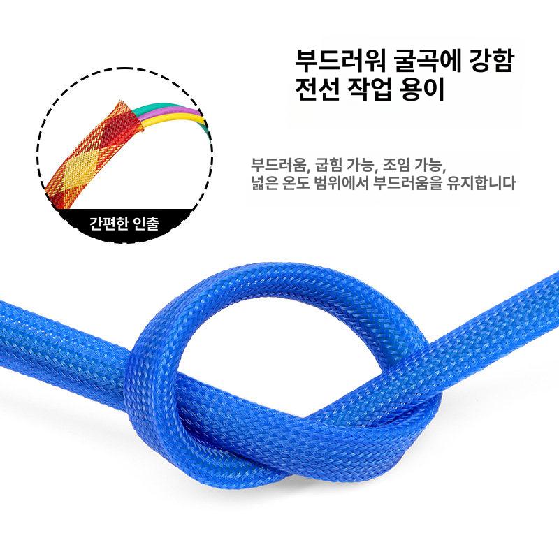 고온용튜브 유리섬유 단열성 절연 보호관 비접착 케이싱 난연튜브 산업용 가이드 덕트 - 상세 이미지 3