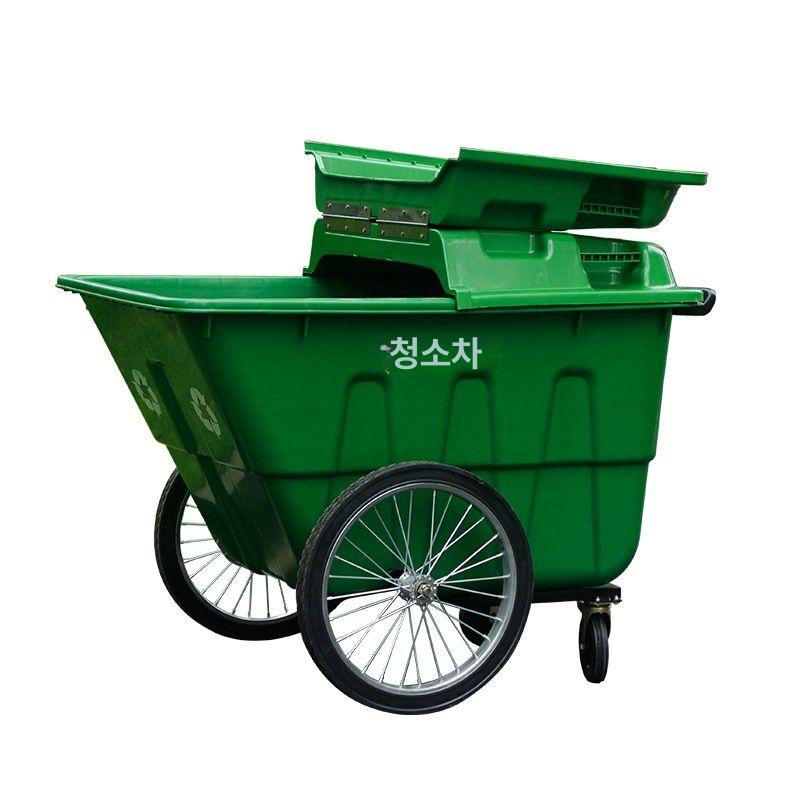 카트형 모래함 야외용 대형 이동식 제설함 방재용품 염화칼슘 보관함 바퀴달린 쓰레기통 이미지 6