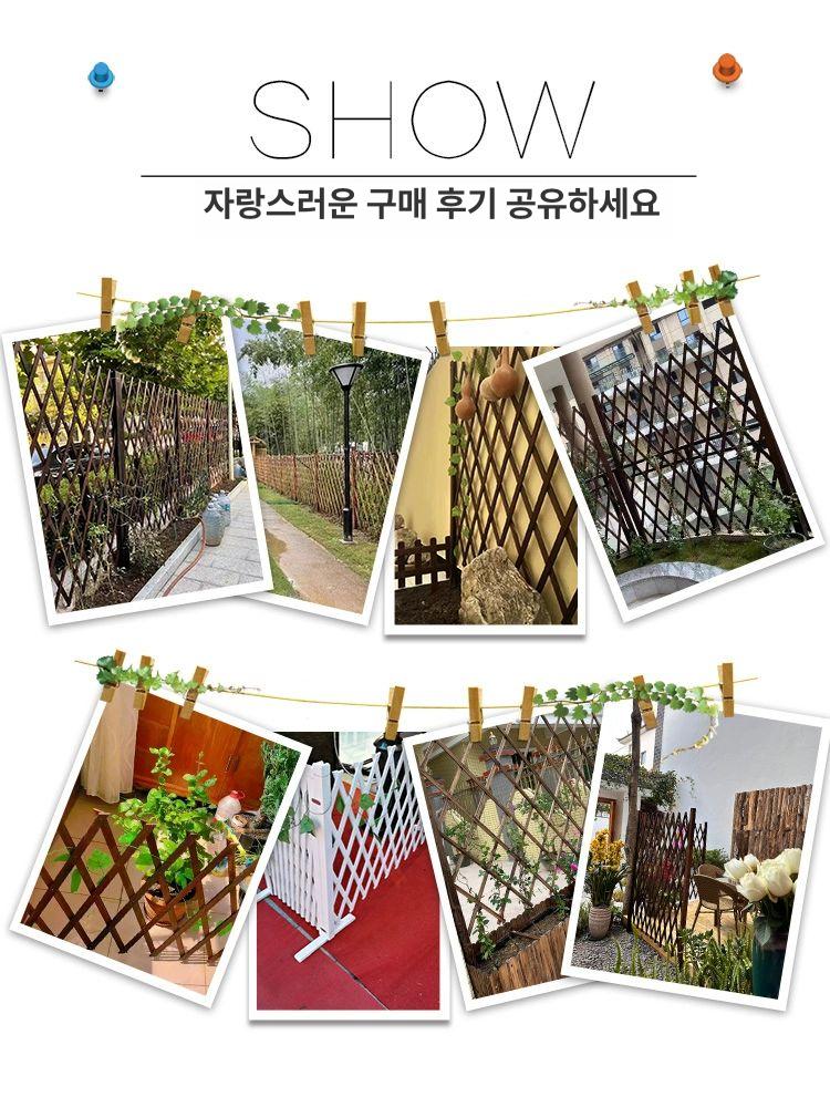 목재 울타리 정원 담장 테라스 방부목 가림막 외부 방풍 데크 꾸미기 - 상세 이미지 3