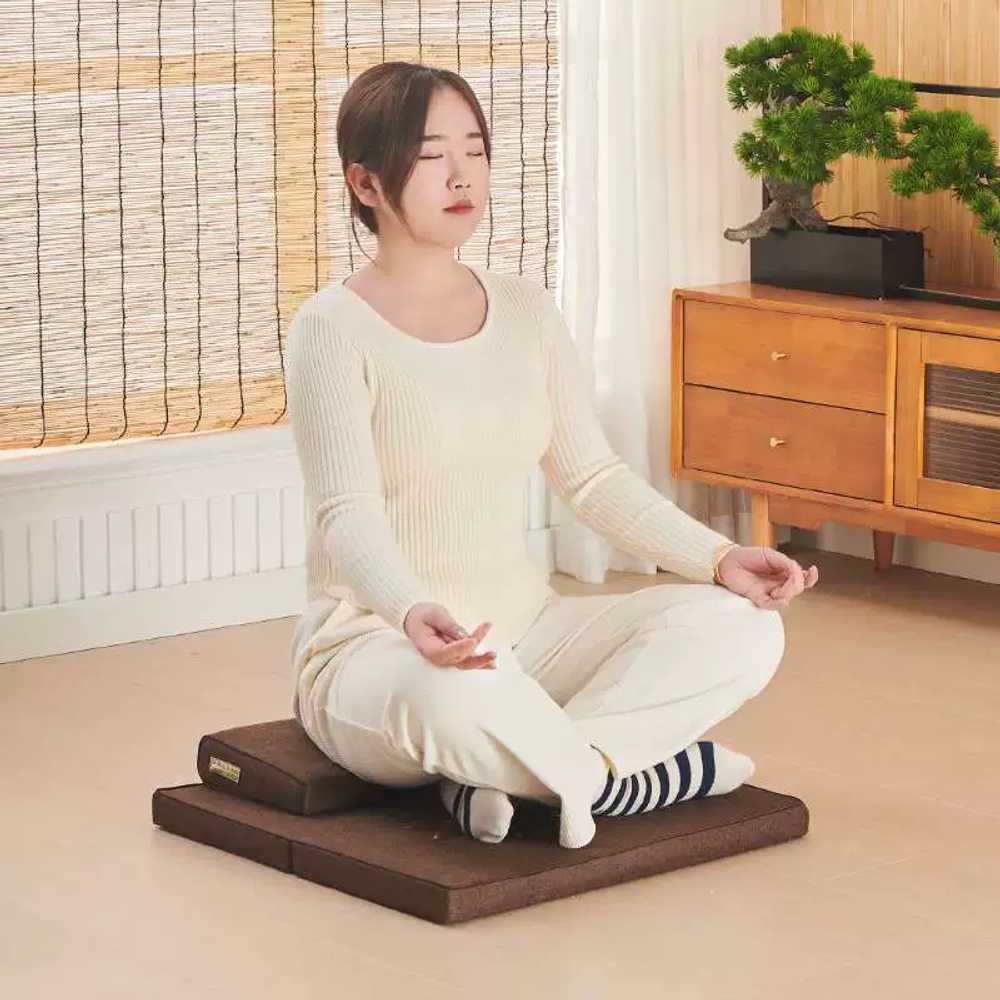 절 방석 108배 매트 미니 대형 좌식 예배 자수 연꽃 신도 스님 본당 사찰 푹신한 식탁 - 상세 이미지 5