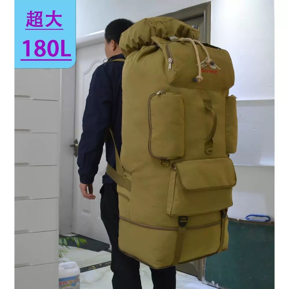 160L 백팩 대용량 배낭 군인 가방 캠핑 여행 트레킹 등산 아웃도어 운동 - 상세 이미지 2