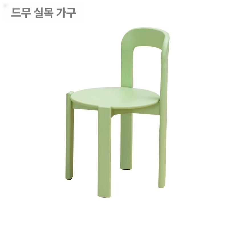 디자인 식탁의자 클래식 북유럽 고급 모던 레트로 목재 엔틱의자 암체어 프렌치 이미지 6