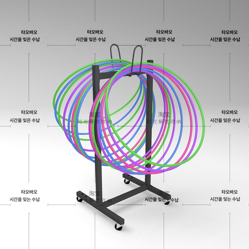 줄넘기 수납 거치대 헬스장 로프 보관함 이동식 바퀴 운동용품 정리함 복싱장비 - 상세 이미지 2