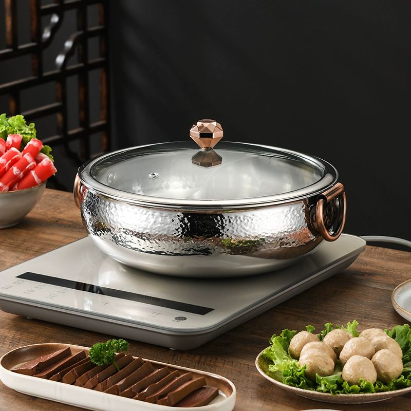 반반냄비 샤브샤브 훠궈 마라탕 오뎅 전골냄비 대형 업소용 나눔식 - 상세 이미지 2