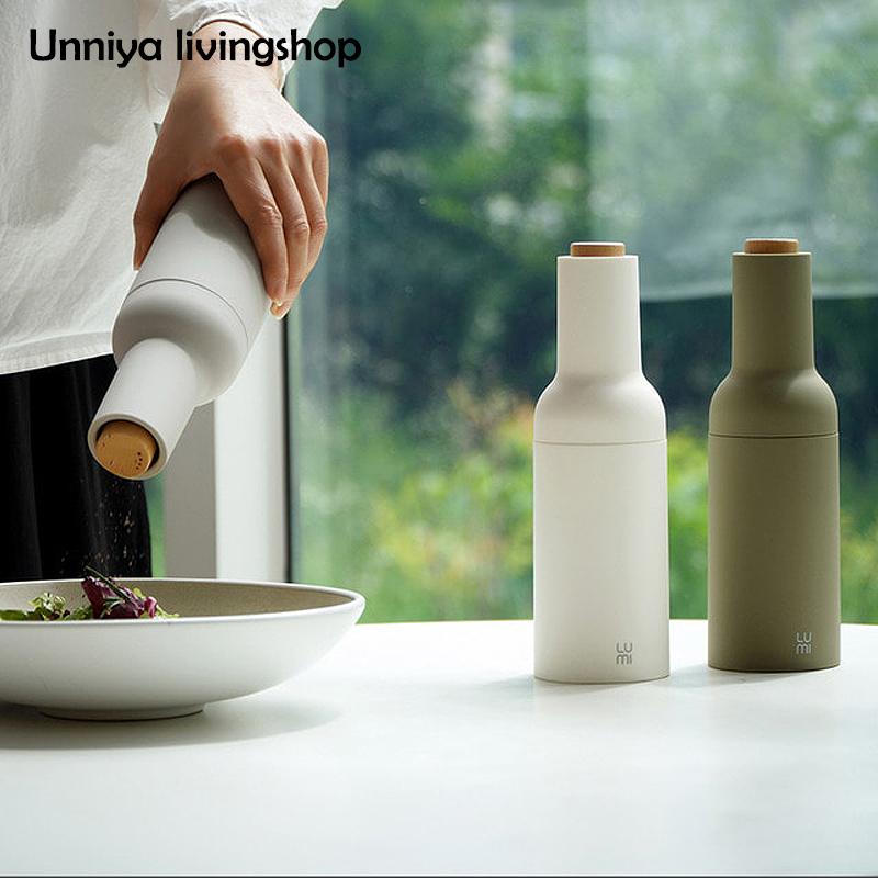 전동 그라인더 디자인 예쁜 전기 그라인드 깨갈이 통후추 분쇄 솔트 페퍼밀 스파이스 - 상세 이미지 2